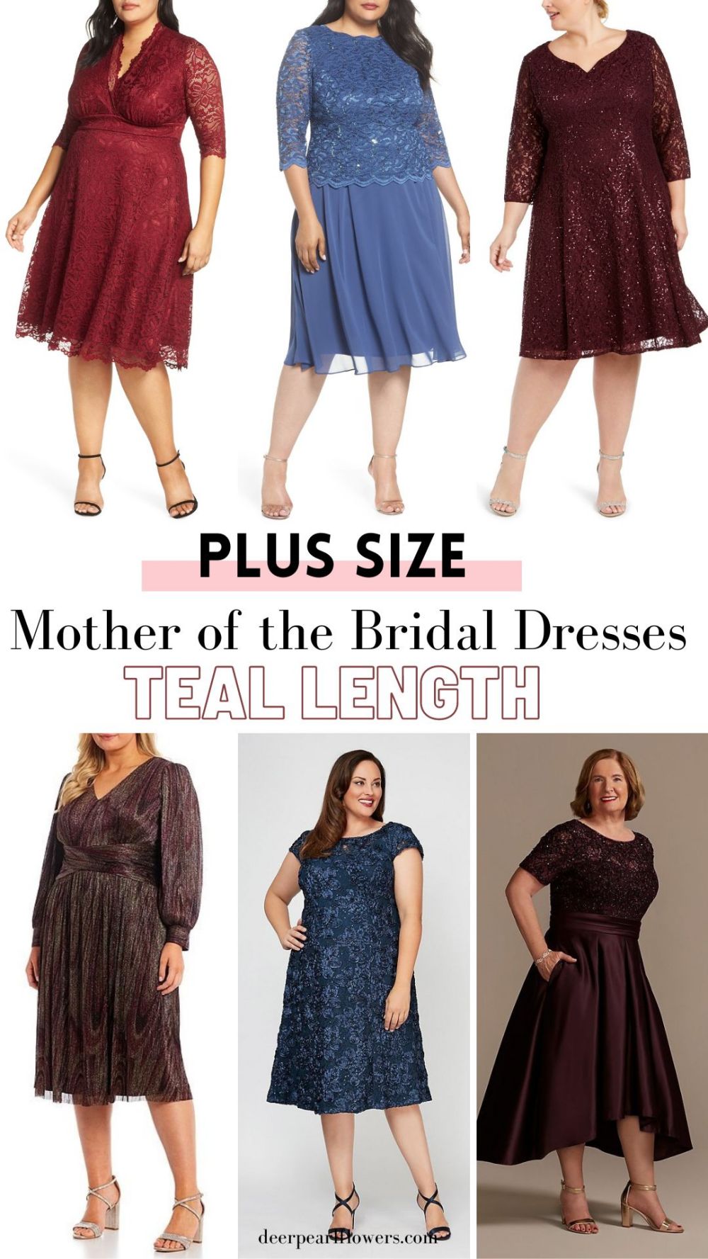 tea length mother of the bridal dress plus size