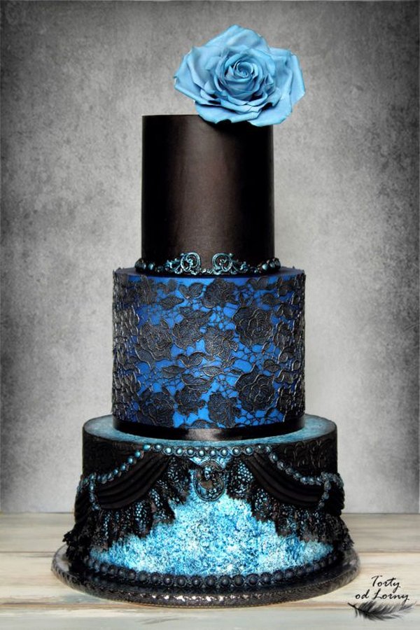 Gothic wedding cake