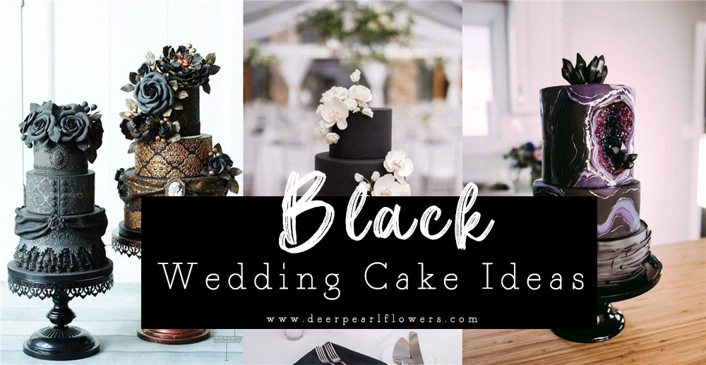 black wedding cake ideas1