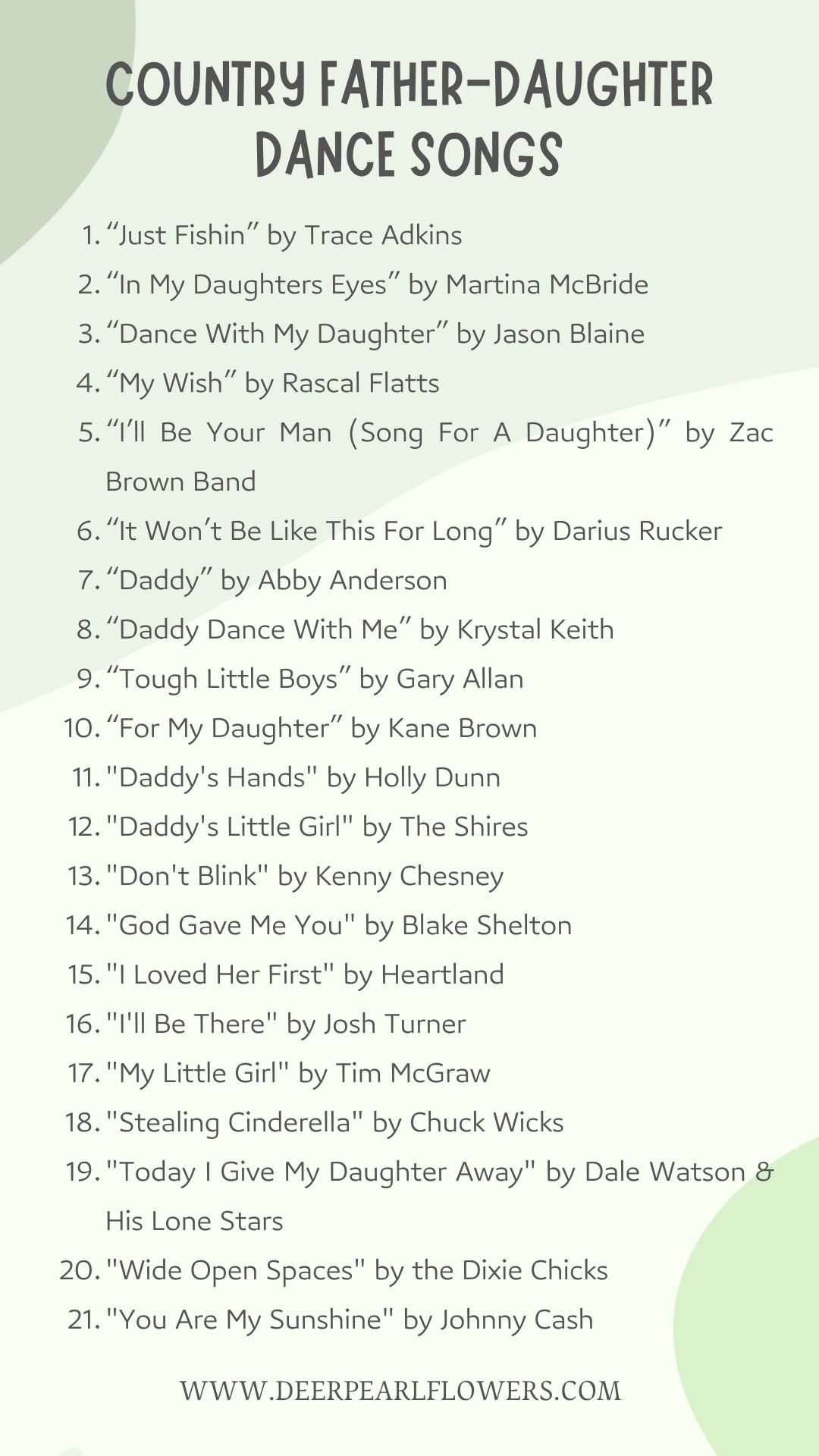 Country Songs for Father-Daughter