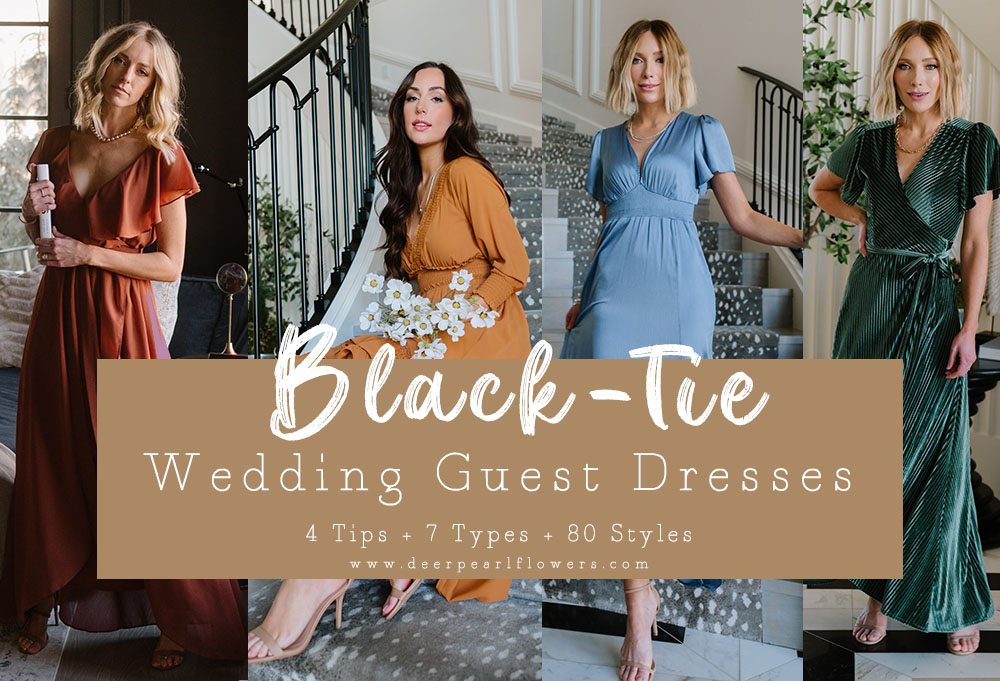 formal black tie wedding guest dresses