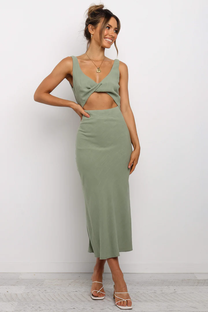 APOLLO DRESS - OLIVE