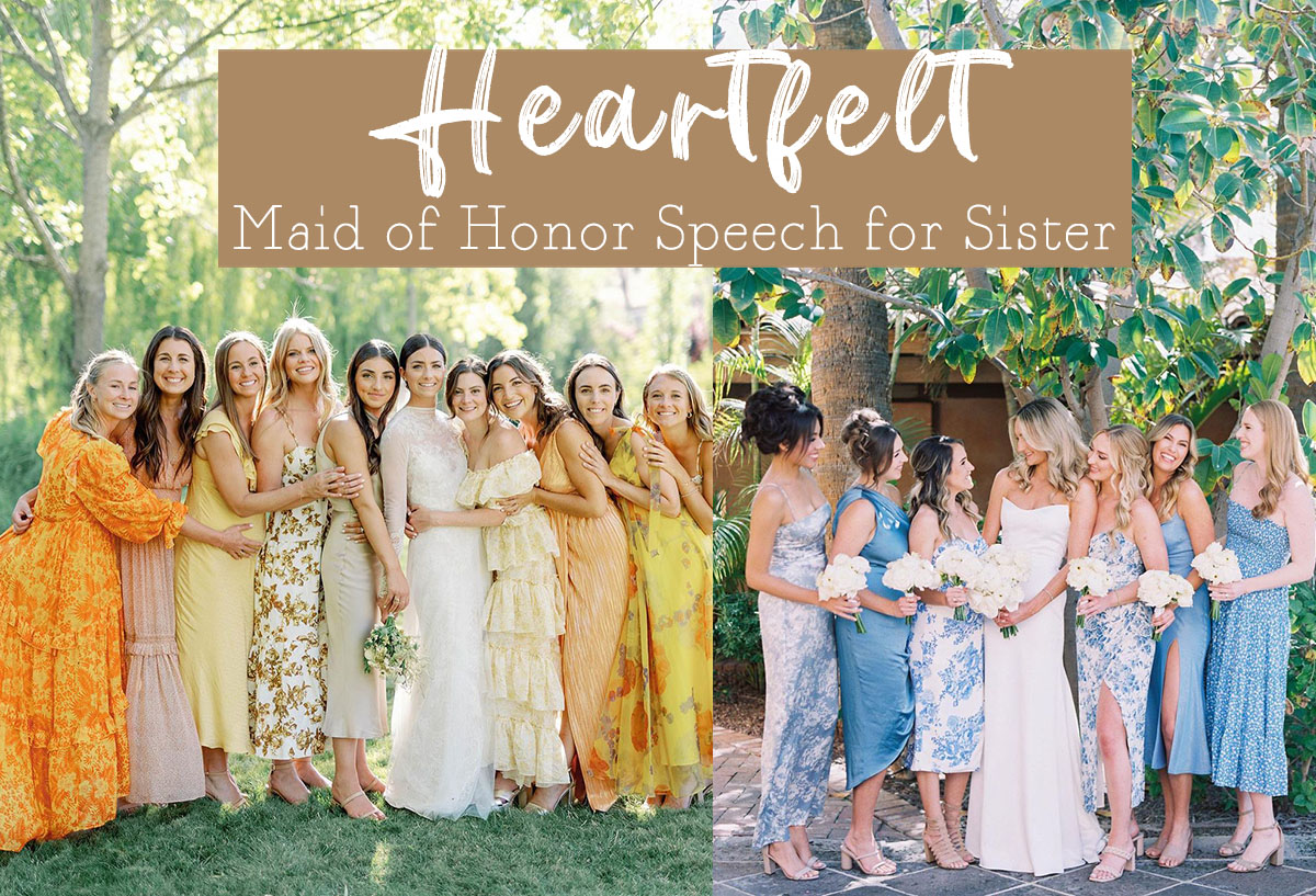 Maid of Honor Speech for Sister Examples