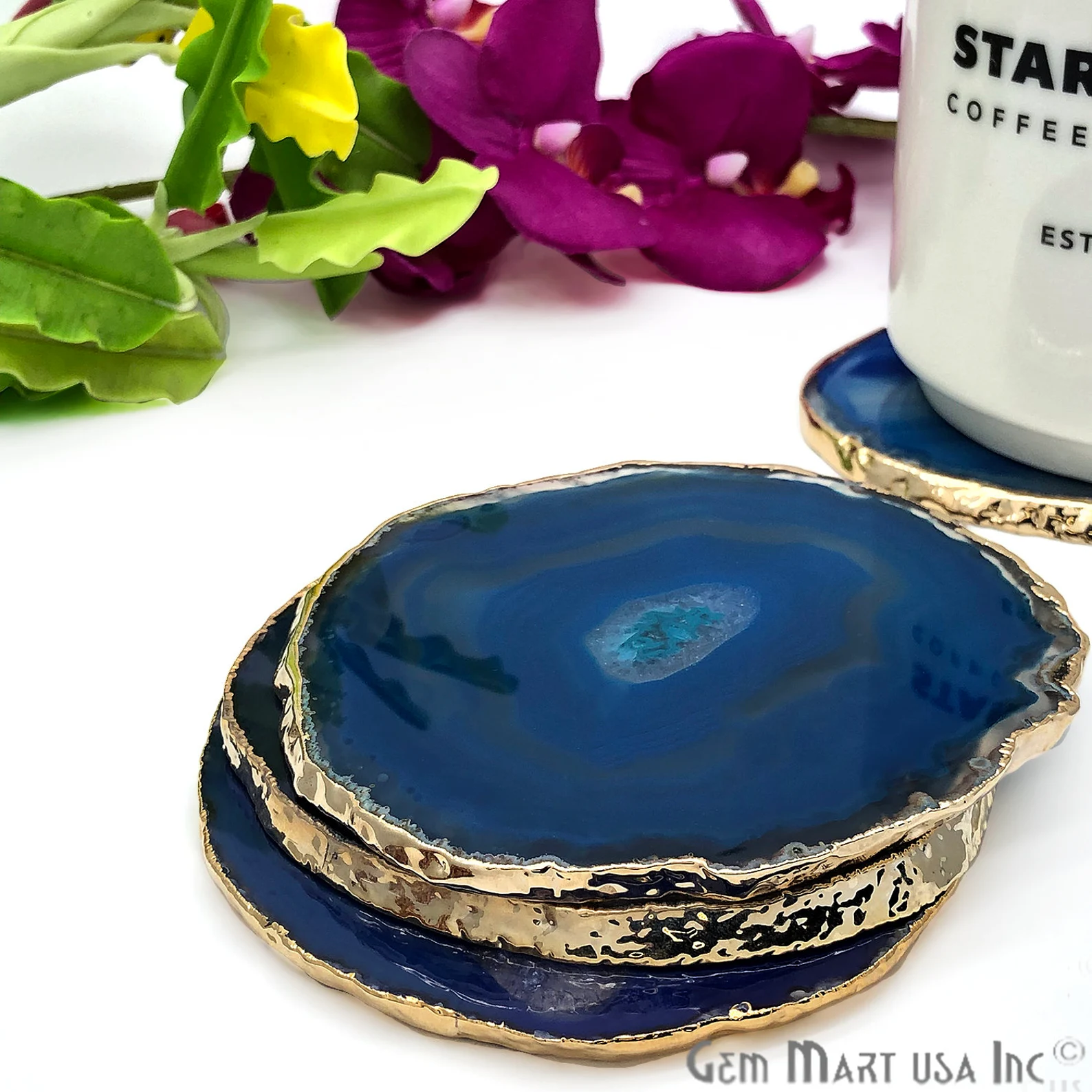 Blue Agate Coaster