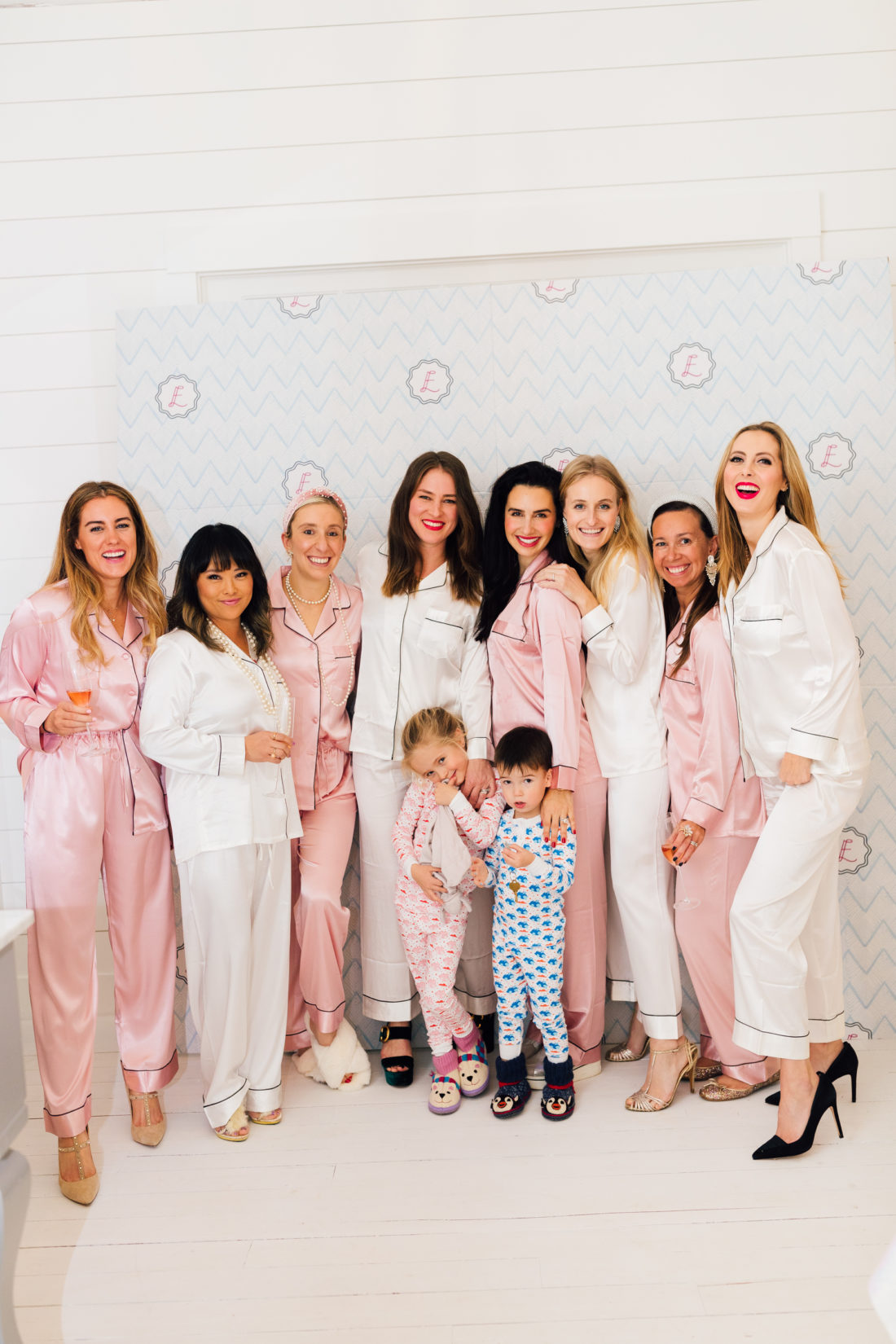 bridal shower theme idea glam pajama party