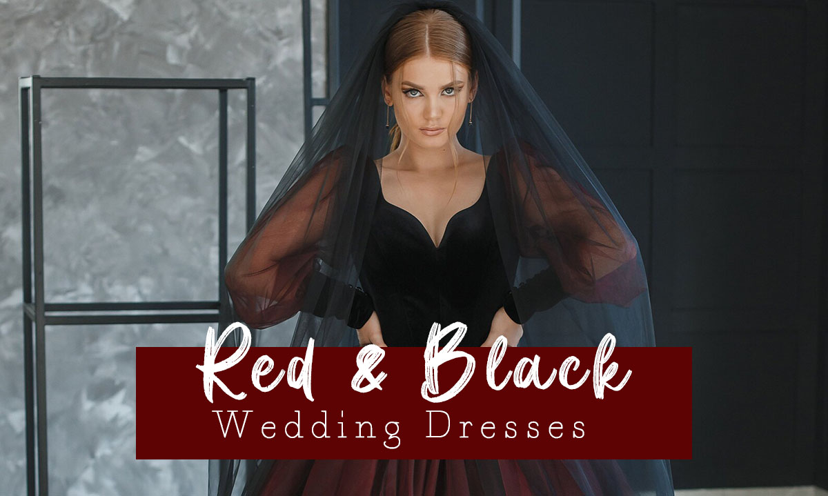 Black and Red Wedding Dresses