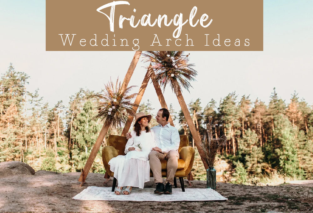 Triangle wedding arch ideas