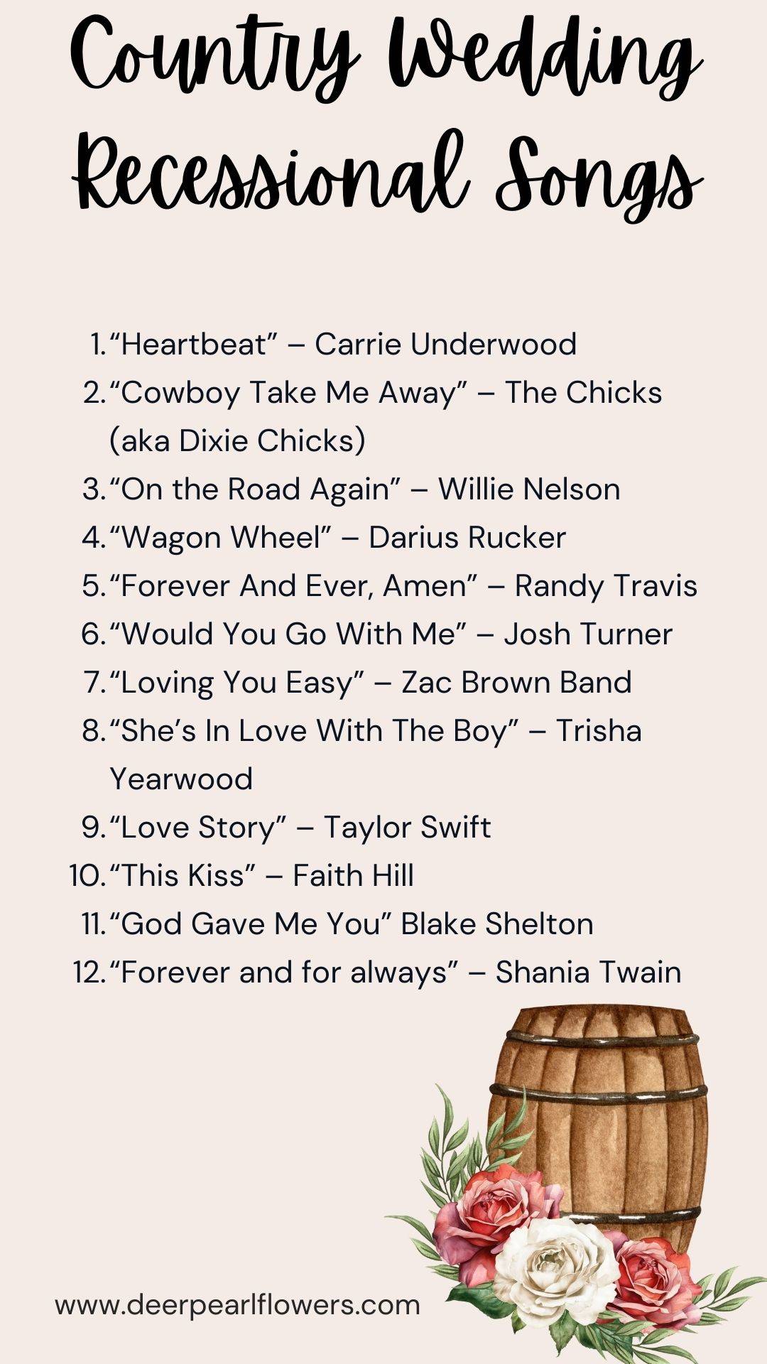 Country Wedding Recessional Songs
