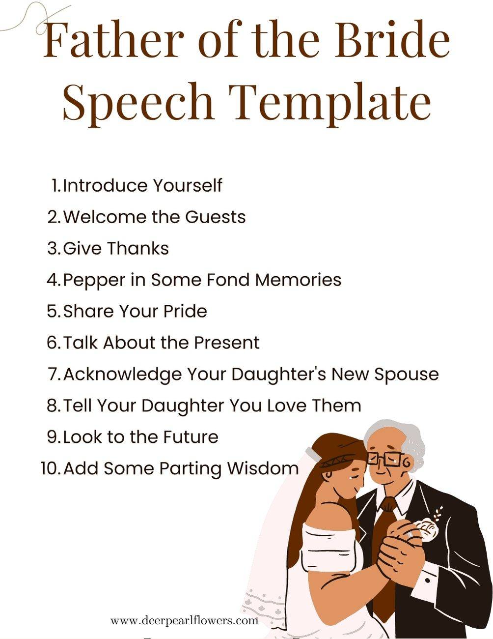Father of the Bride Speech Template Outline