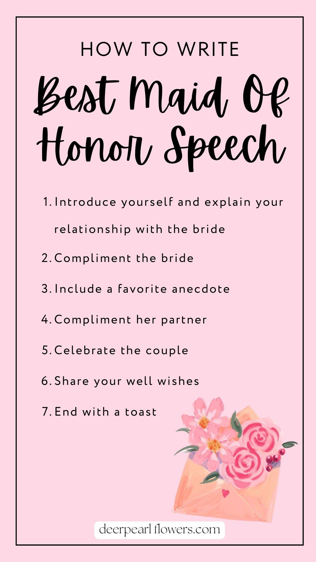 How To Write The Best Maid Of Honor Speech