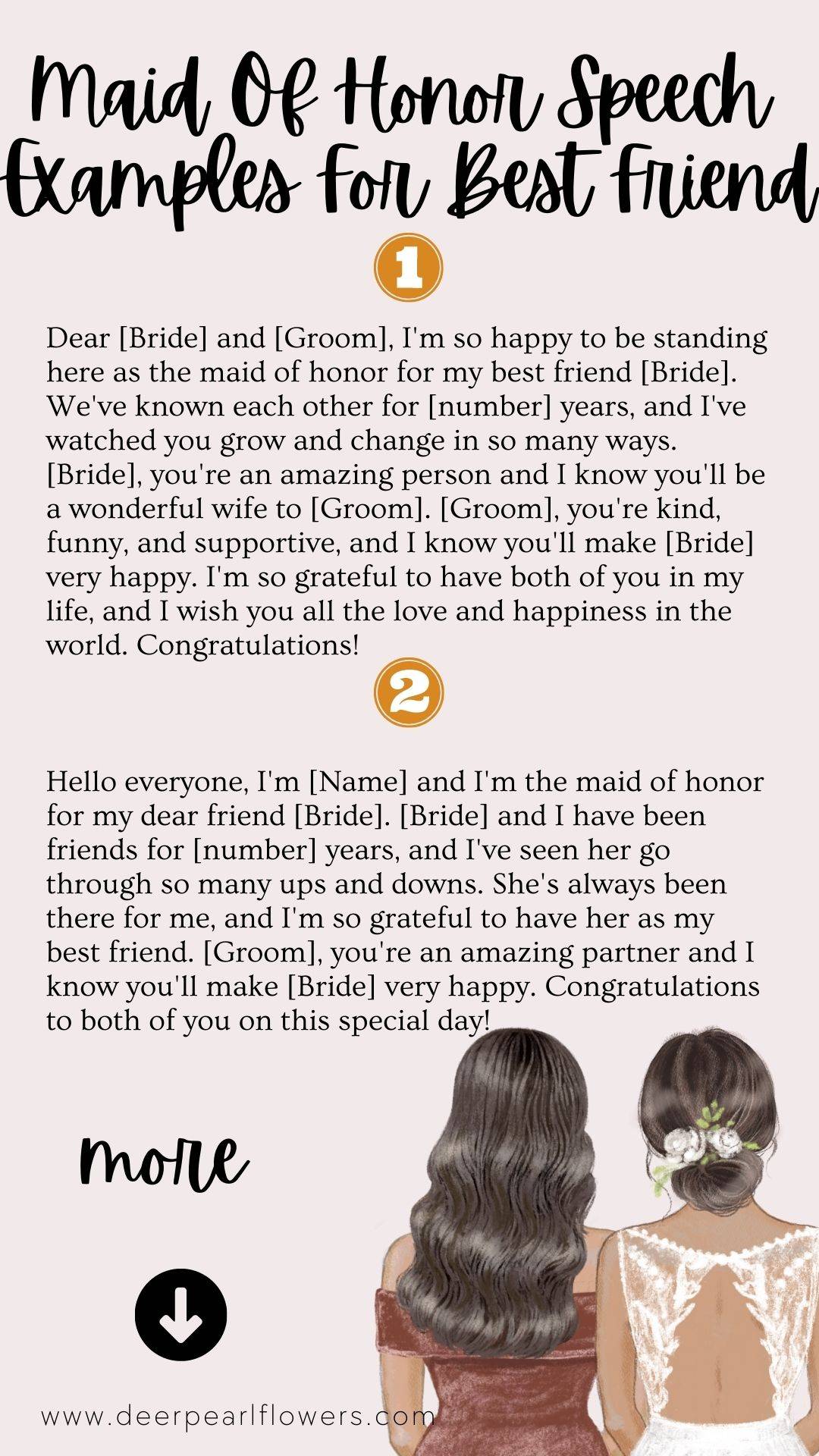 Maid Of Honor Speech Examples For Best Friend