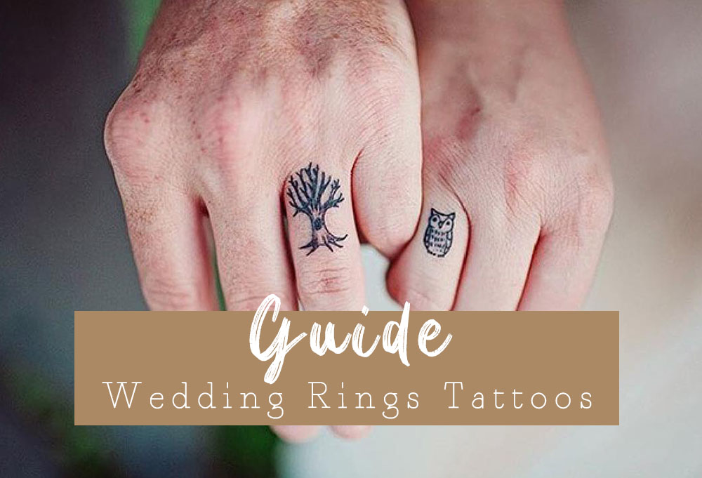Creative soulmate wedding ring tattoos