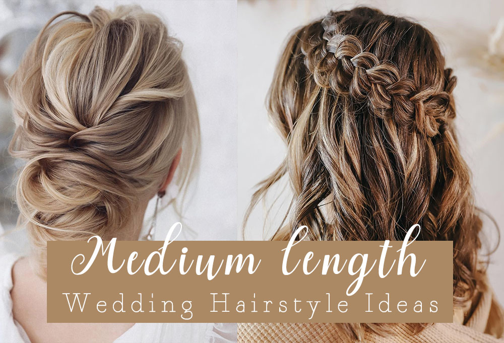 medium length wedding hairstyles