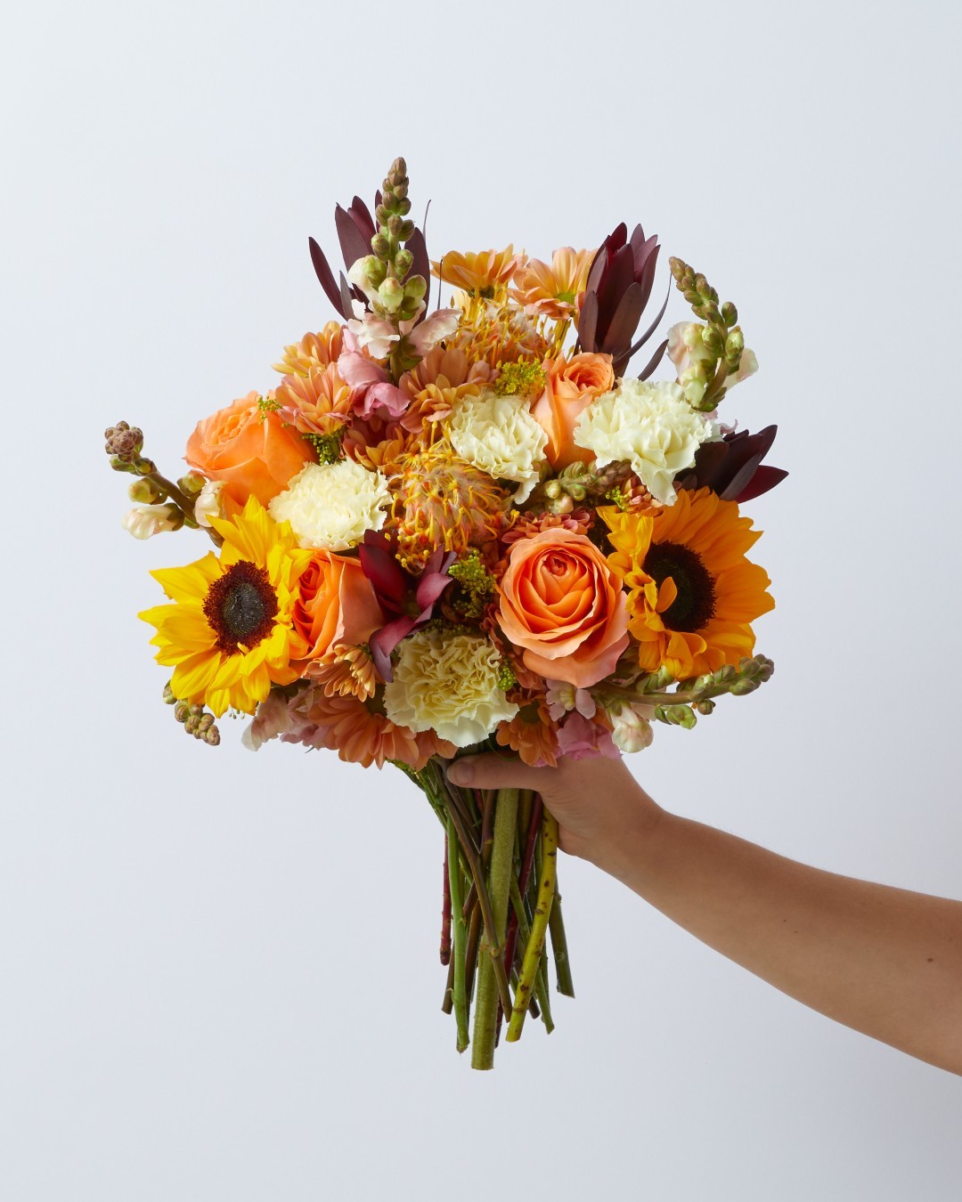 orange fall wedding bouquet by The Bouqs