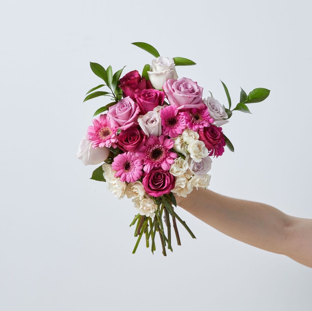 pink wedding bouquet by The Bouqs