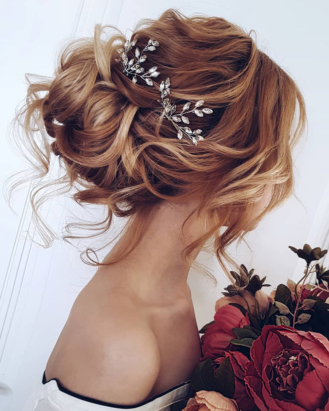 wedding hairstyles for medium hair curly updo