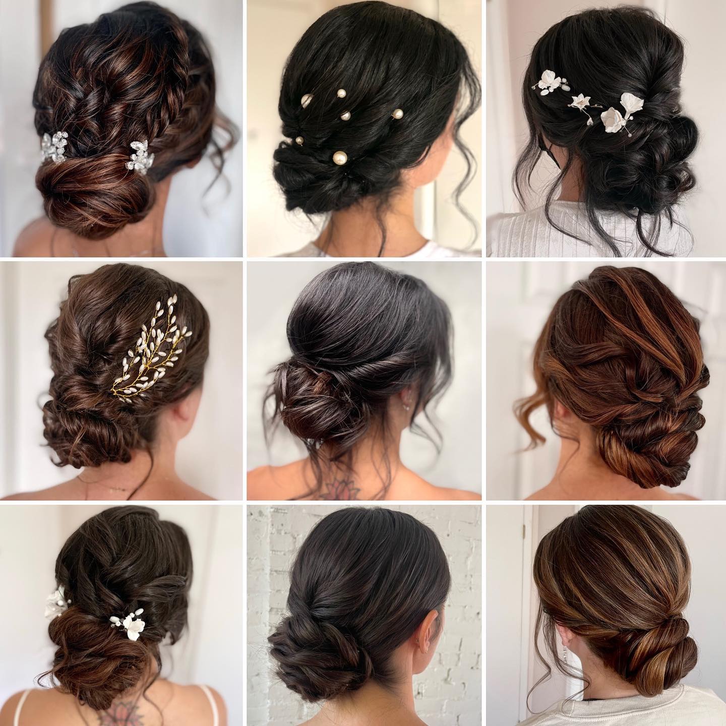 dark classic wedding updo hairstyles shannonsarabridalhair