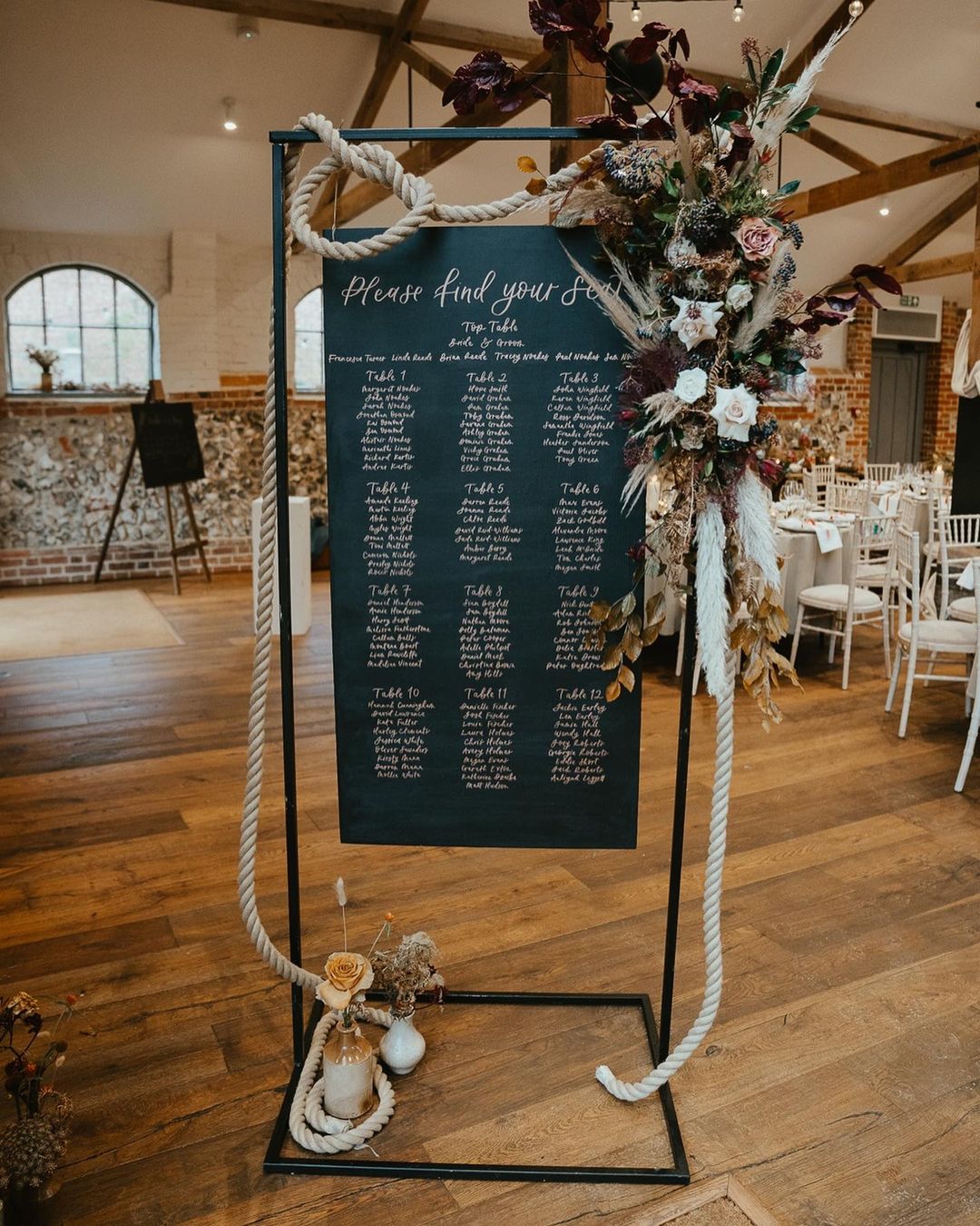 tie the knot wedding sign