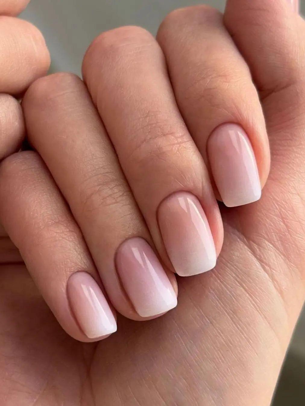 Classy Wedding Nail Color nude