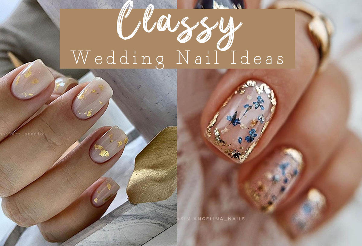 Classy Wedding Nails