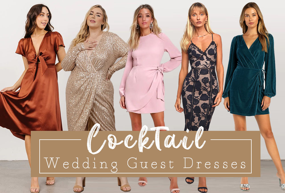 cocktail wedding guest dresses