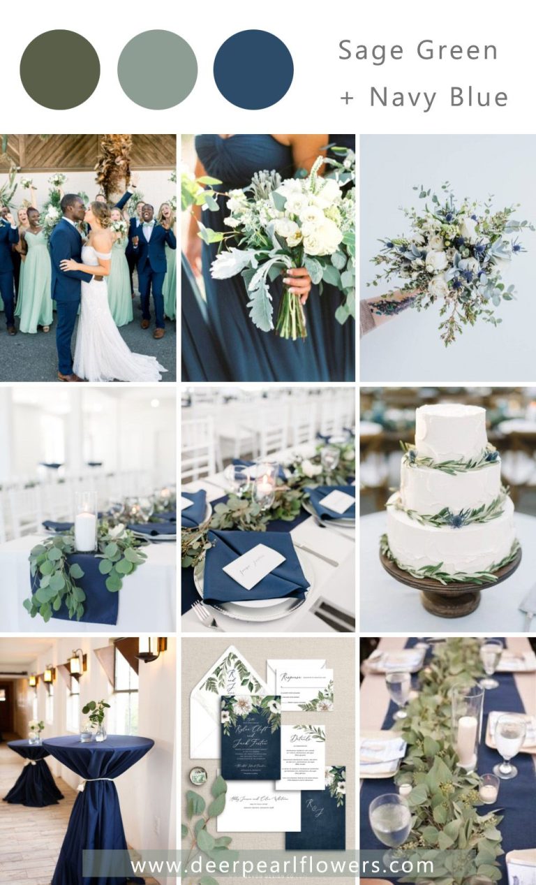Top 13 Navy Blue Wedding Color Combo Ideas for 2024 | DPF