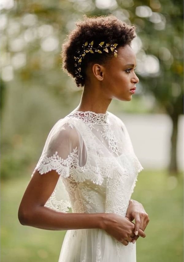 short wedding hairstyles for black women Fauxhawk