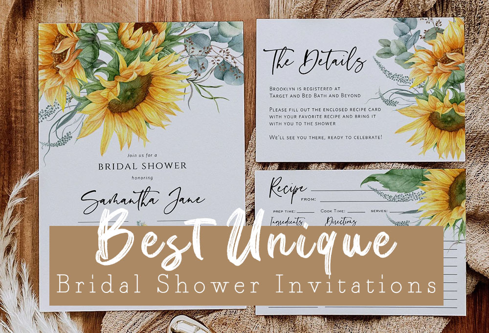 unique bridal shower invitations