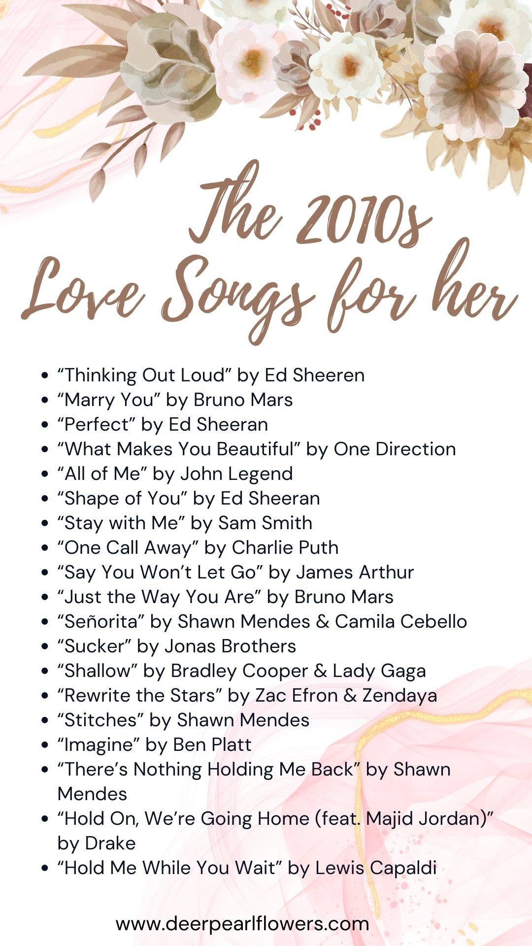 300+ Best Love Songs for Her of All Time 2024 Playlist