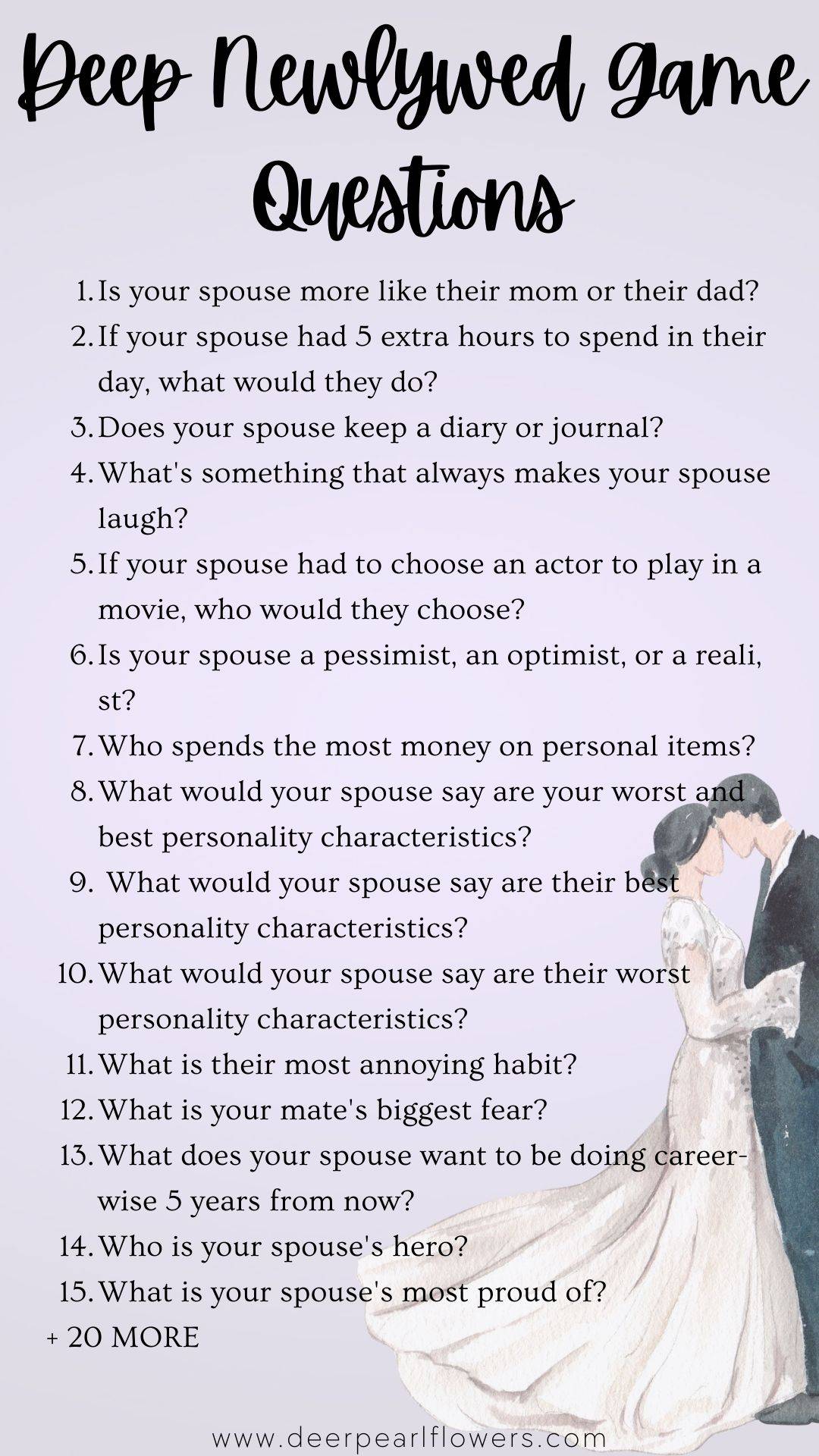 Deep Newlywed Game Questions
