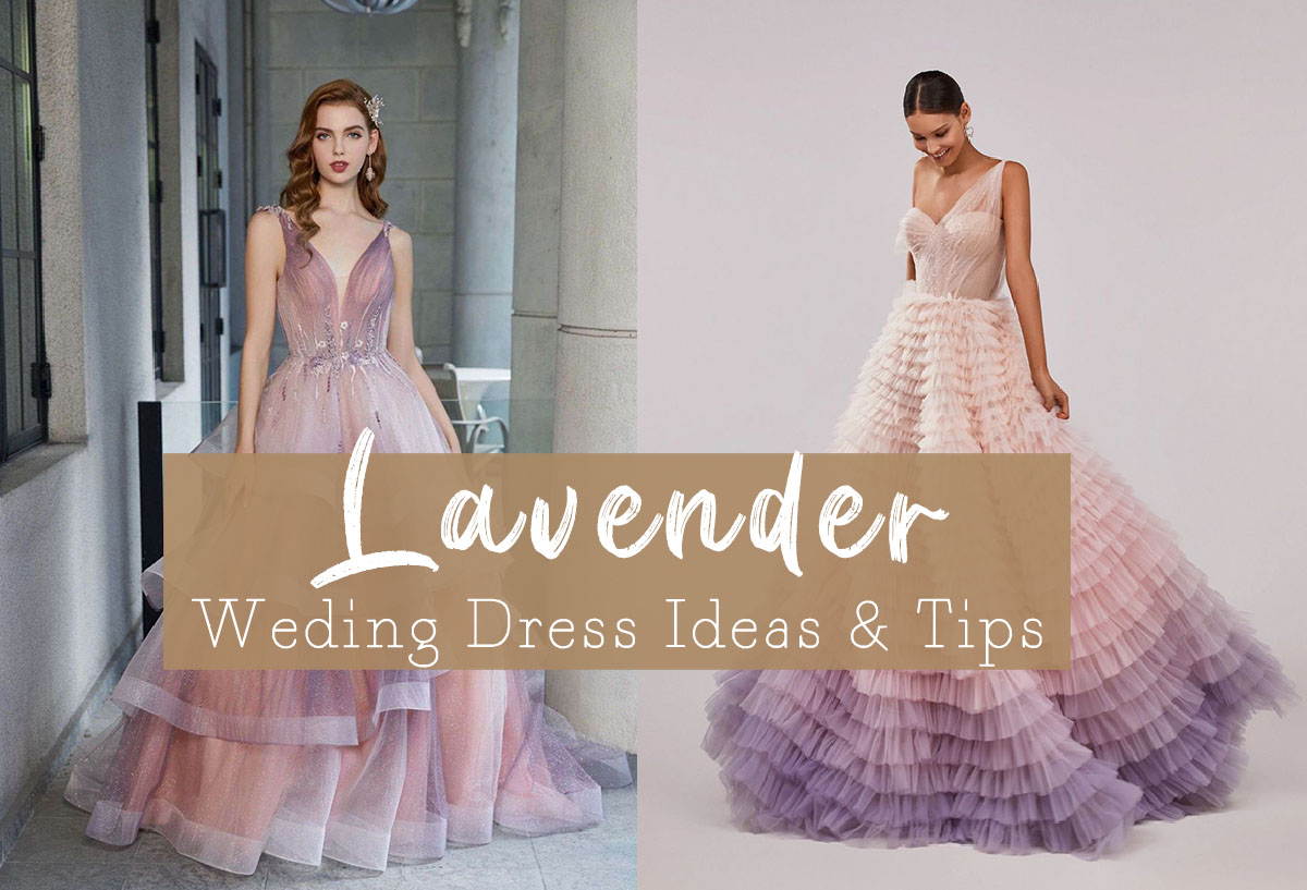 lavender wedding dresses