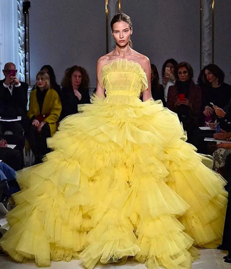 light yellow wedding dress ball gown