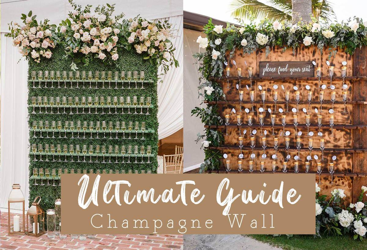 Champagne Wall Wedding