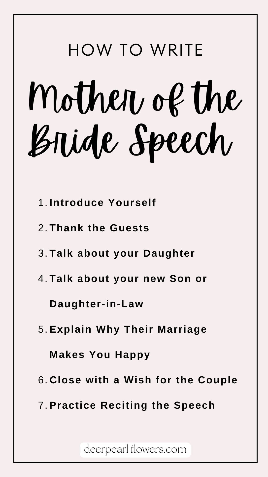 how to write mother of the bride speech