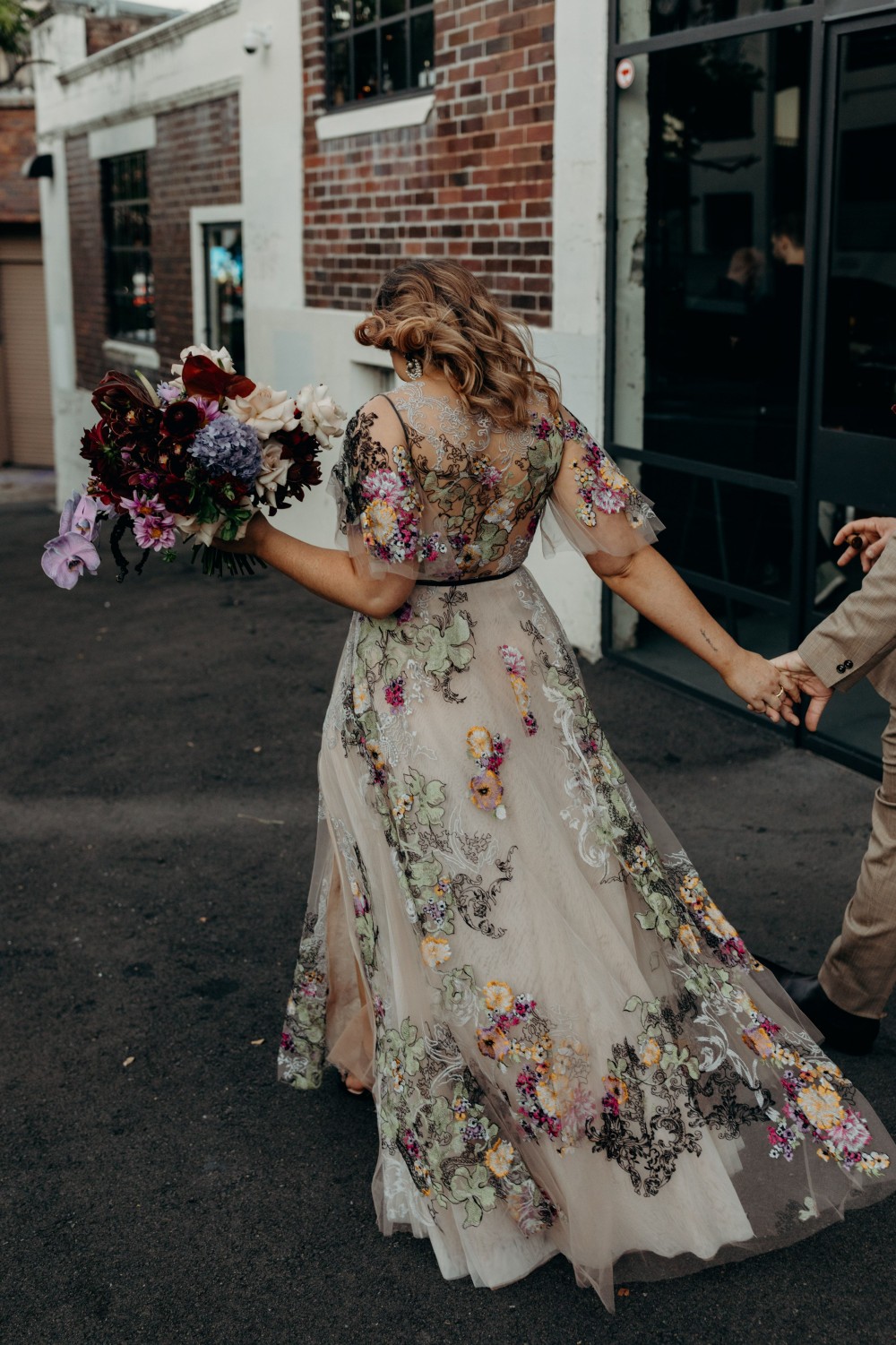 plus size mexican wedding dress floral sleeves