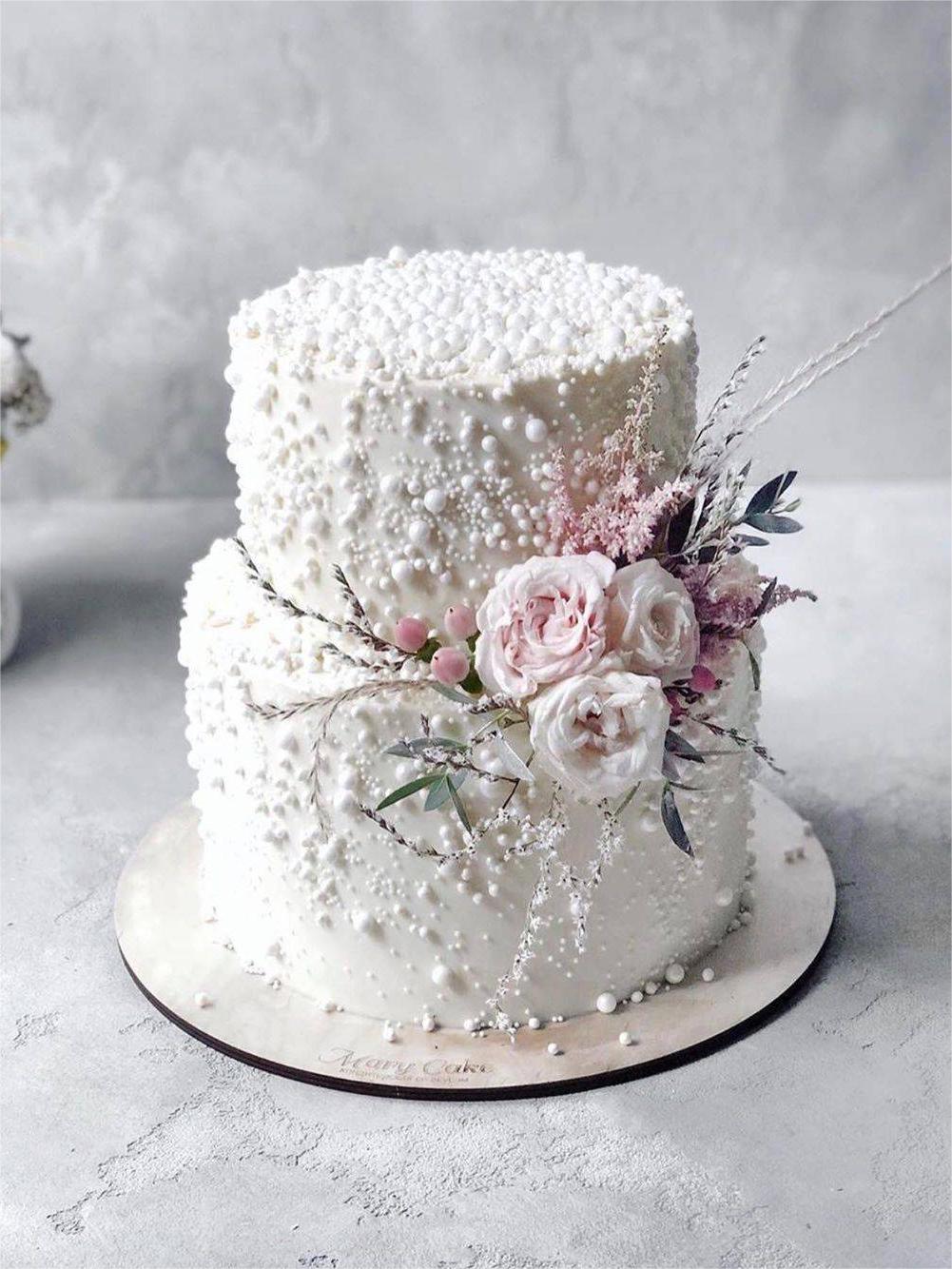 Two Tier Modern Rustic Wedding Cake - Picture of Flavor Cupcakery & Bake  Shop, Bel Air - Tripadvisor