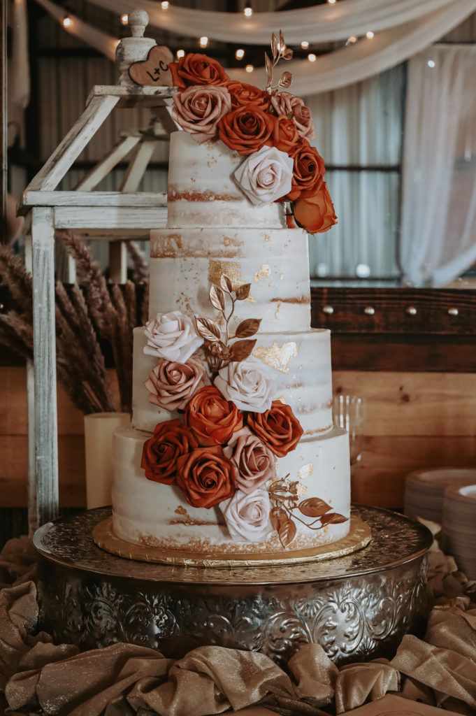 Terracotta Wedding Cake