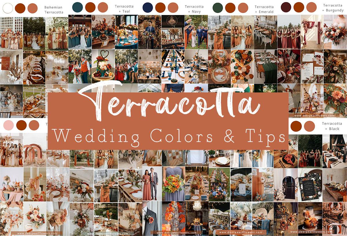terracotta wedding colors themes