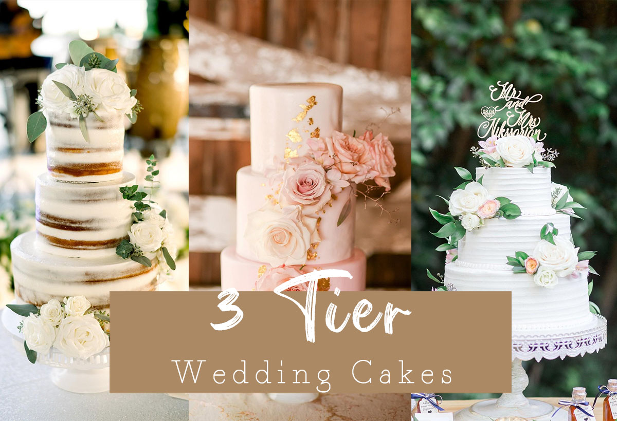 3 Tier Wedding Cake Ideas