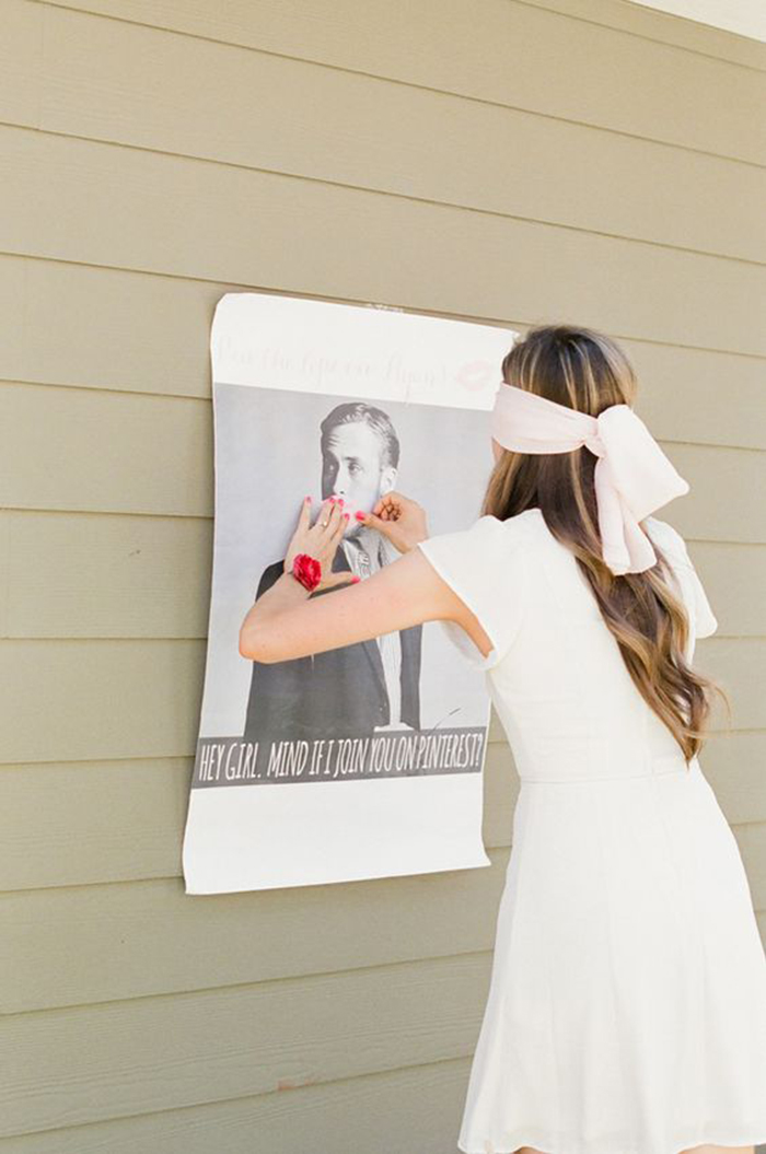 Pin the Kiss on the Spouse-to-Be Fun Bachelorette Party Game