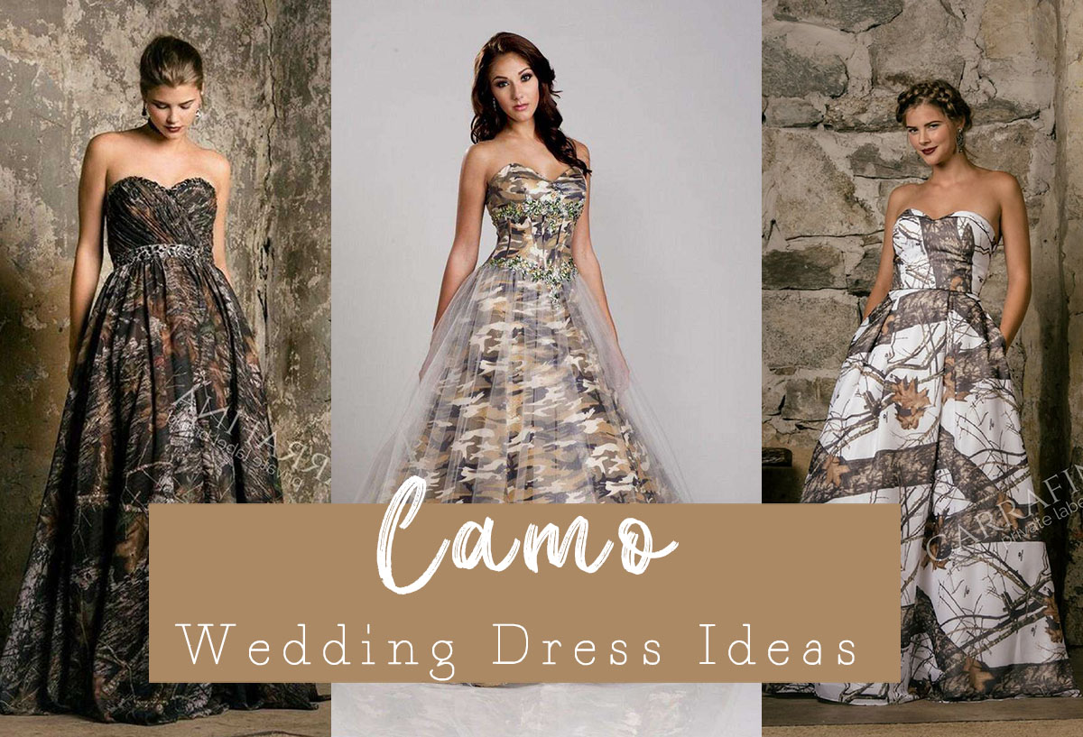 Purple Camo Wedding Dresses