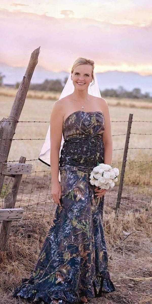 cheap camo wedding dresses a line strapless camouflage country sammyg photography