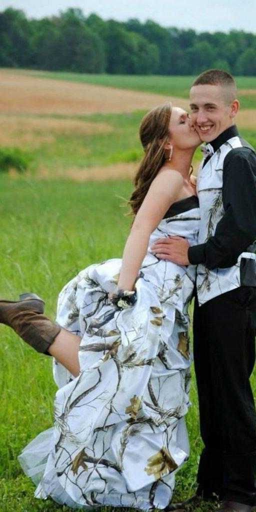 cheap camo wedding dresses a line with boots country real tree