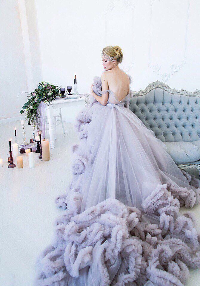 light purple wedding dresses