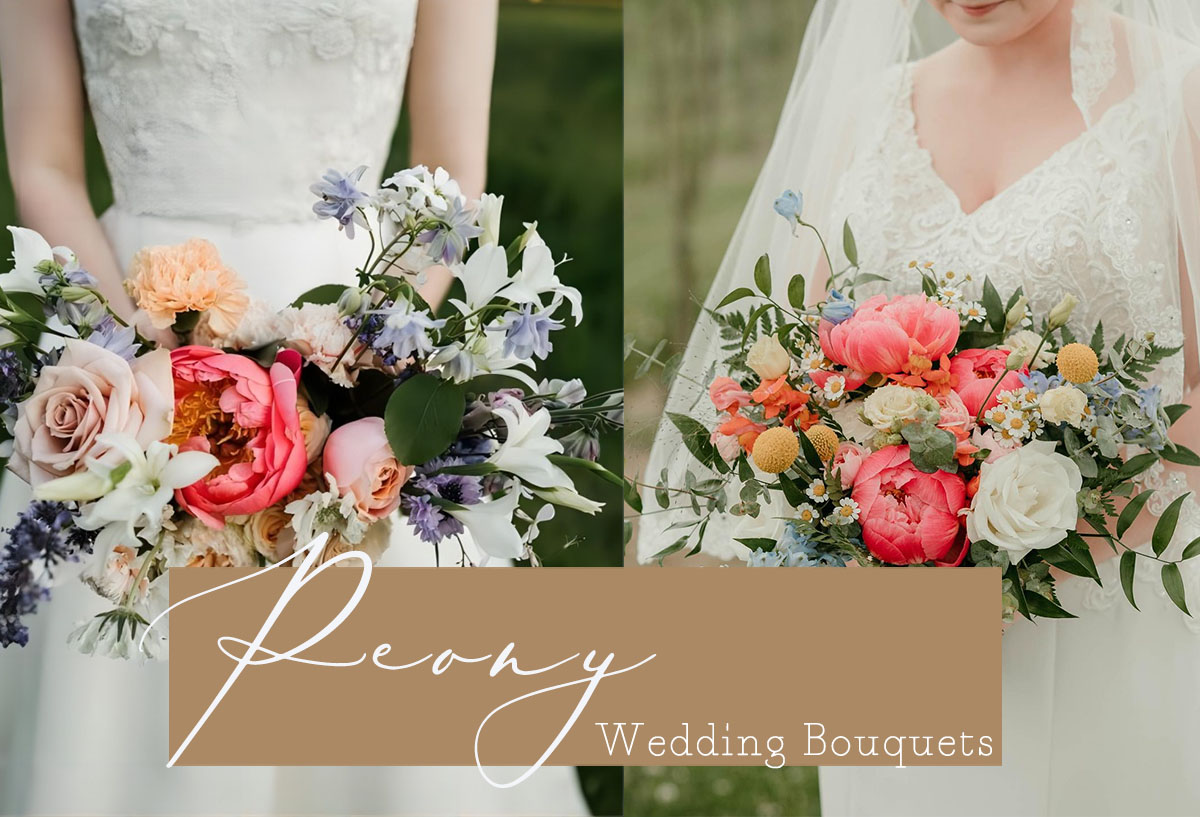 peony wedding bouquets