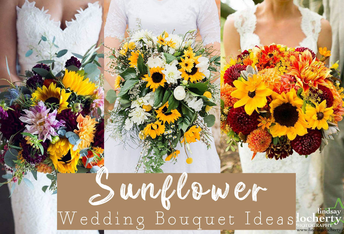 sunflower wedding bouquets