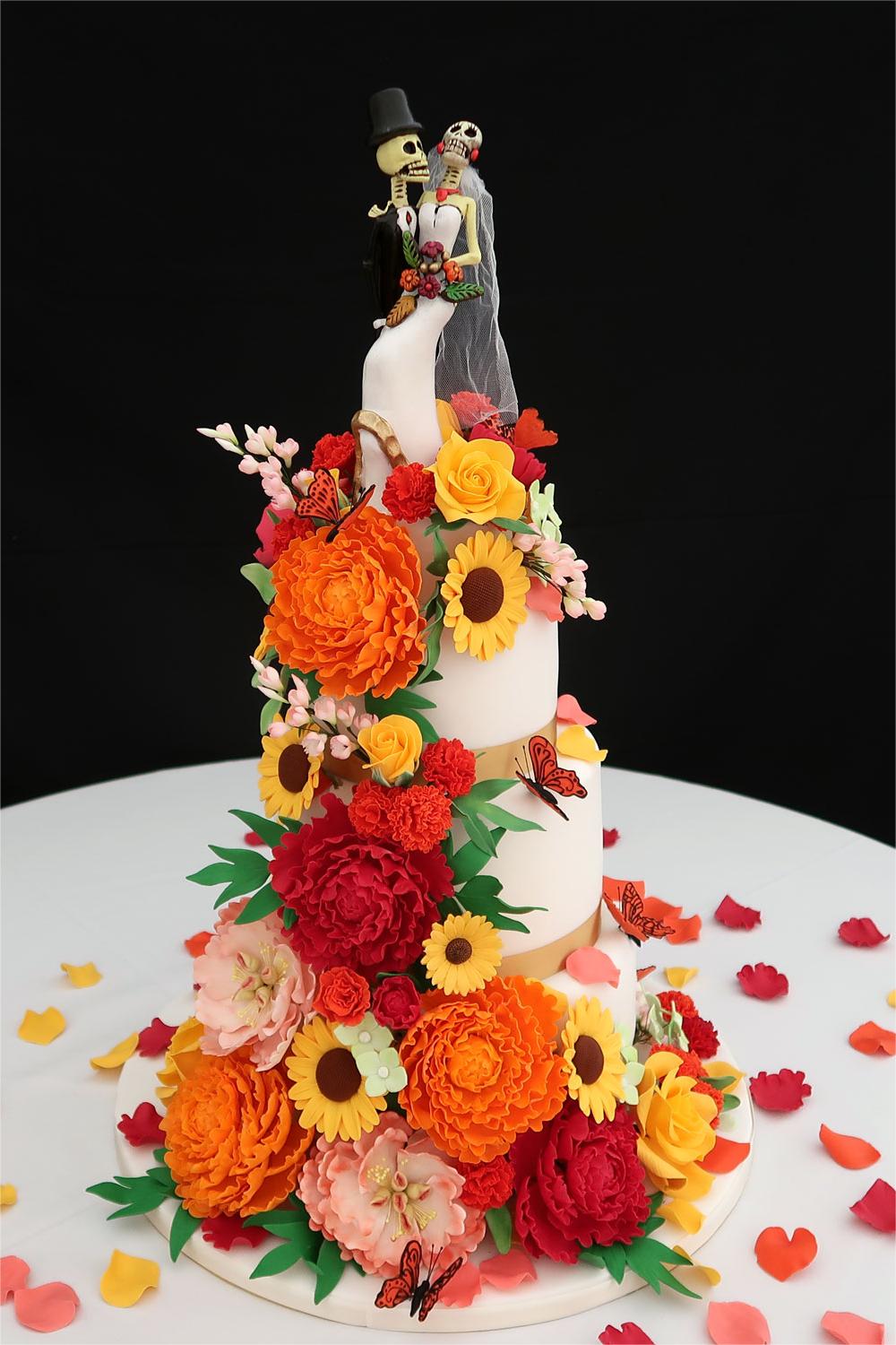 Day of the Dead Wedding Cake