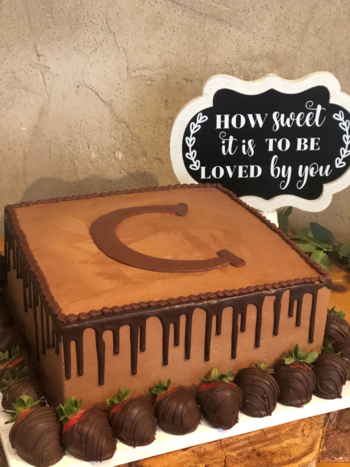 Groom's Initial Cake