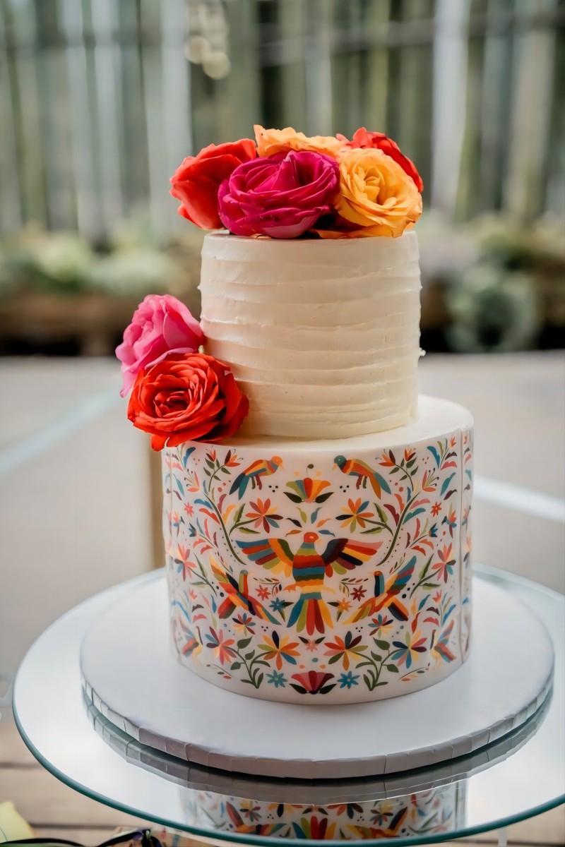 Pastel mexicano buttercream wedding cake