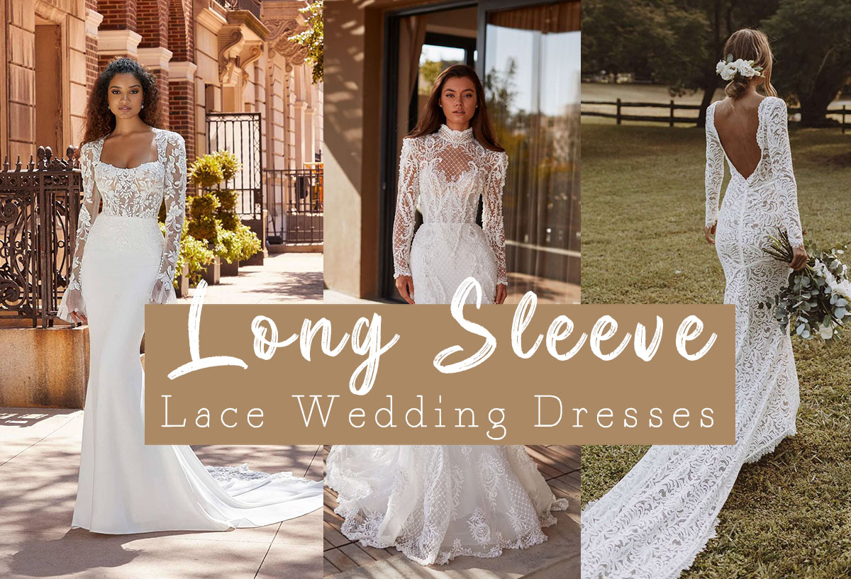 long sleeve lace wedding dresses